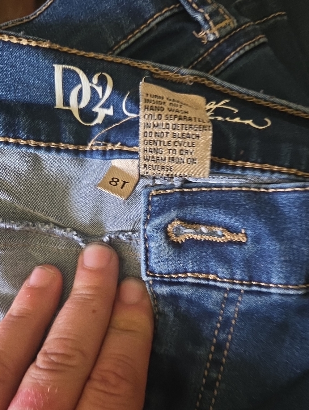 Womens Dark Blue Denim Jeans - Classic Stretch Fit